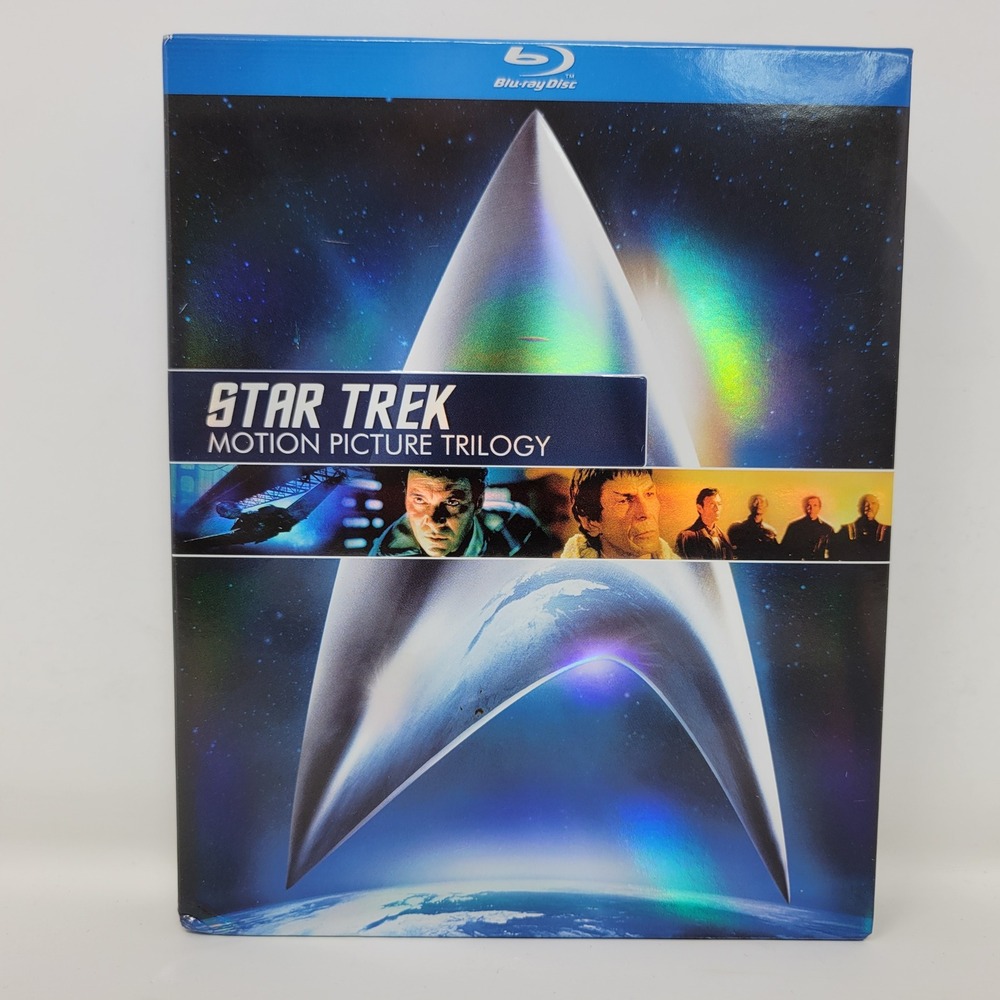 Star Trek Motion Picture Trilogy Blu-ray Box Set Wrath of Khan Spock Voyage Home